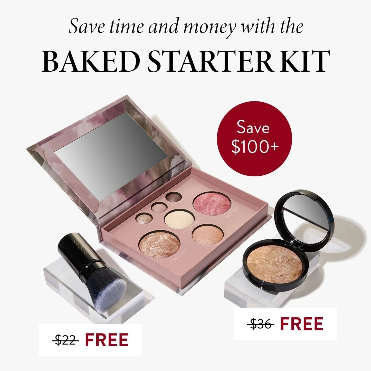 💄 Oplev et delikat makeup-look, og lås op for Baked Starter Kit (3PC)🥐