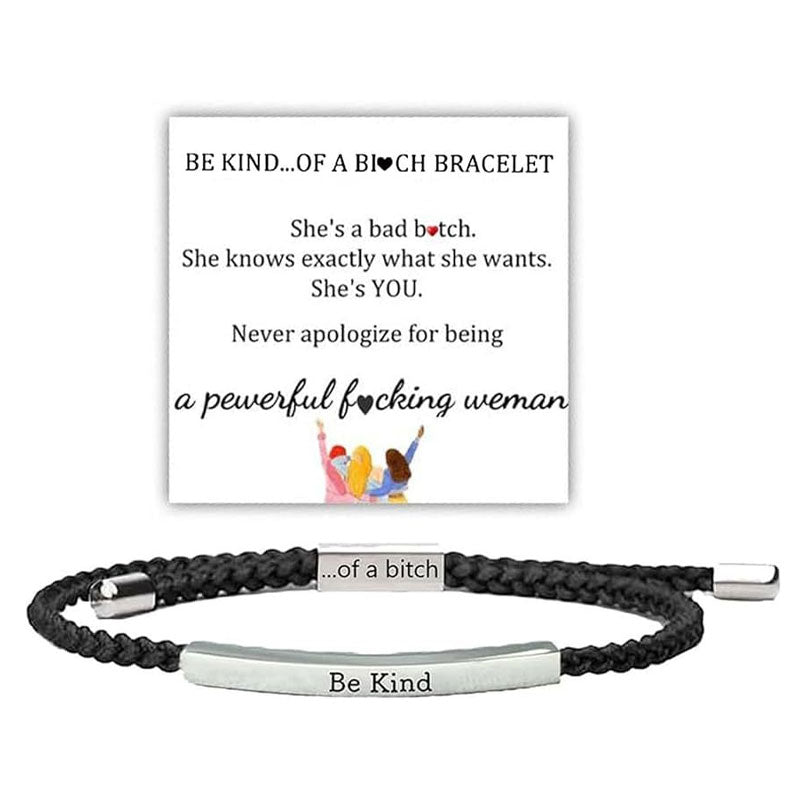 Flettet armbånd i rustfrit stå