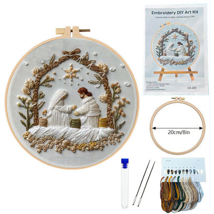 Påske-broderi DIY-kunstsæ