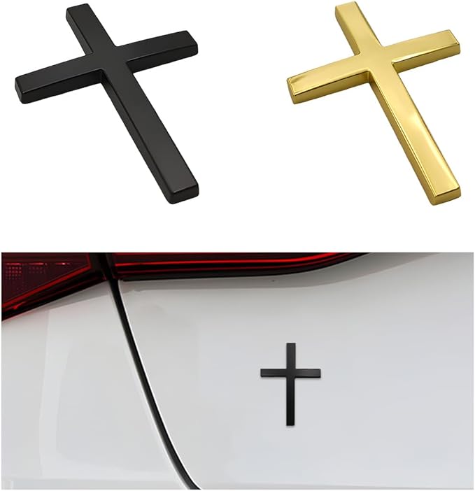 Køb en, få en gratis!✝️ Metal Jesus Kristus kors-badge-klistermærker