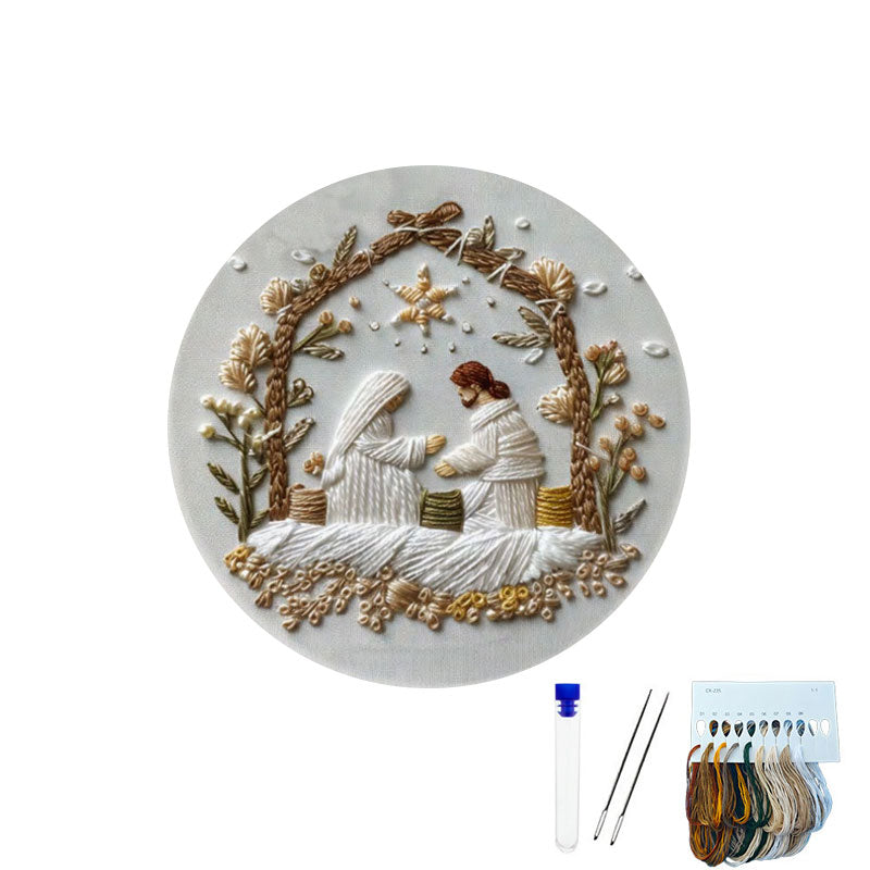 Påske-broderi DIY-kunstsæ