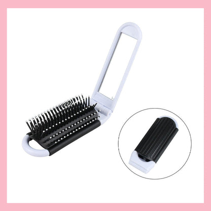 ✨ Sammenklappelig luftpude-massagebørste med spejl - kompakt og praktisk - altid perfekt stylet! 💖