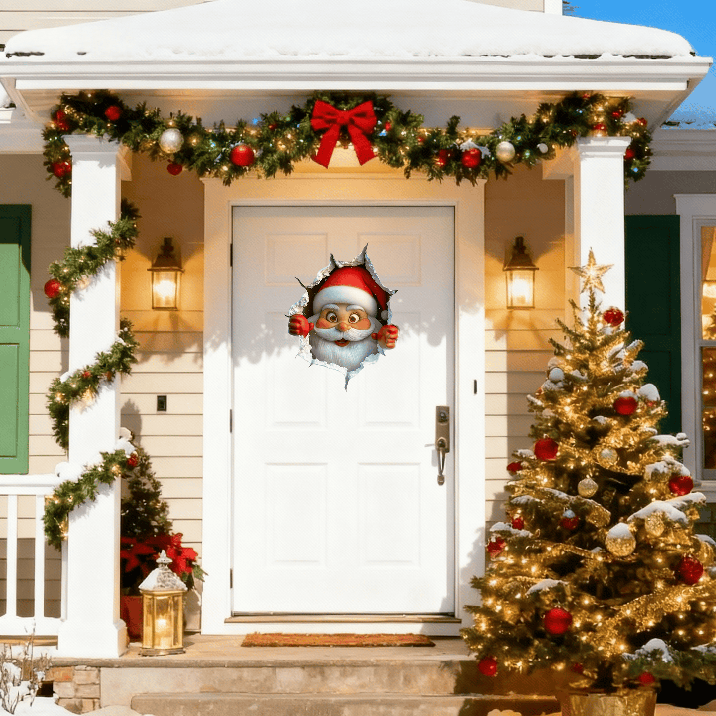 🎄3D Wall-Breaking Santa Claus Sticker