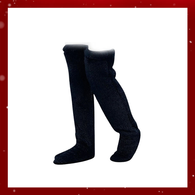 Gåseduns-knæstrømper til jul