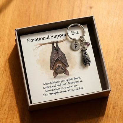 🦇Emotionel støtte flagermus inspirerende nøglerin