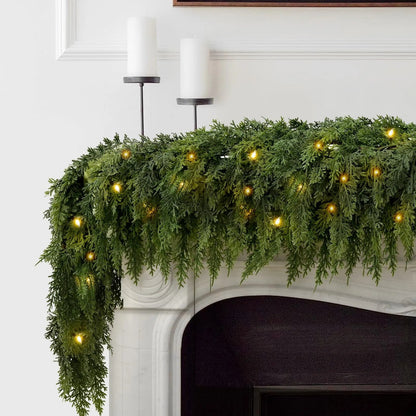 🎅⛄forlyste julekranse af cedertræ🎄(1.8 m)