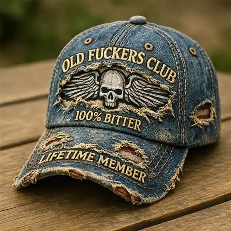 🧢Old F*ckers Club – Vintage baseballkasket