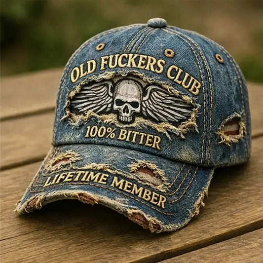 🧢Old F*ckers Club – Vintage baseballkasket