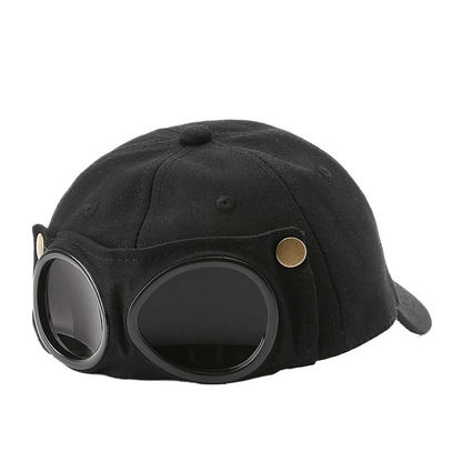 🤣 Baseballkasket i aviator-stil — unikke solbrilleholder og vintage metal-detaljer! 🧢✨