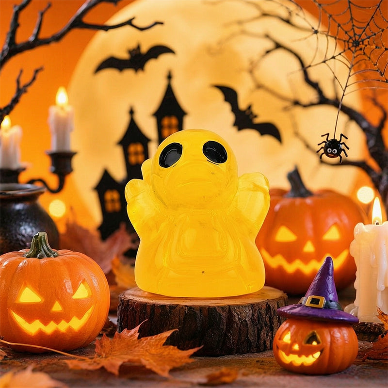 👻 Små Spooky Ænder – Søde Halloween-Miniaturer, der Lyser i Mørket 🎃