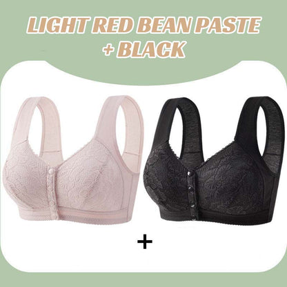 💖Blonder foran åndbar bh med spænde