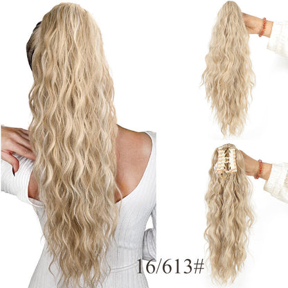 ⏳Begrænset tid 50% rabat💥💖18 tommer krøllet, bølget Frizz-hårfortykning med hestehale