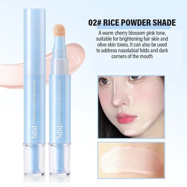 🖋️✨Køb 1, få 1 gratis!! 💙 Concealer med dobbelt effekt: foundation og øjenconcealer — 24 timers holdbar makeup👁️