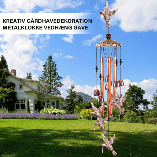 Kreativ gårdhavedekoration metalklokke vedhæng gave