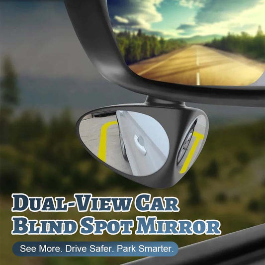 Dual-View spejl til blind vinkel i bile