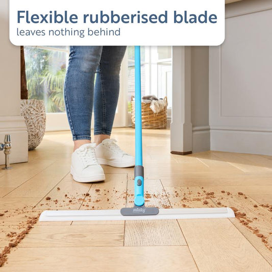🧼SIDSTE DAGS TILBUD: 💥Køb 1, få 1 gratis – kun 159 kr🔥🔥Minky Flexi Edge Sweeper: Rengøring af alle overflader – gulve, tæpper og vinduer