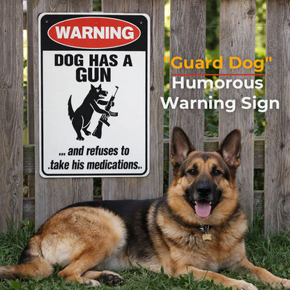 »Vagthund« – et humoristisk advarselsskilt 🐶 — Giv dine naboer noget at snakke om