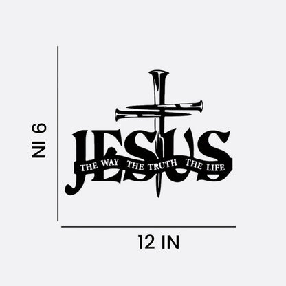 (🎁Sidste dag 49% rabat)🔥Jesus & Cross Design Wall Art - ⌛Limiteret håndlavet seri