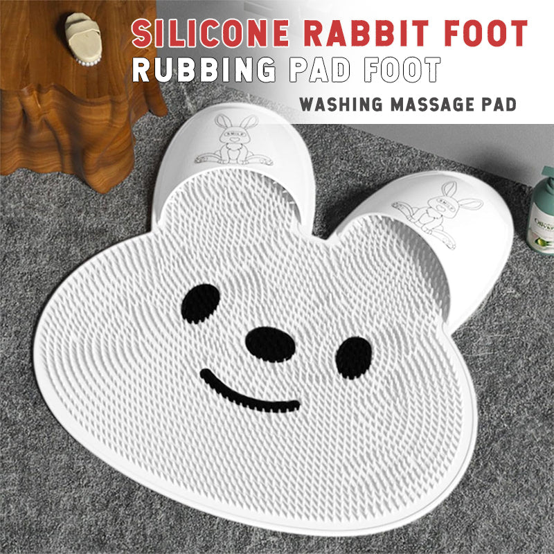 Kaninfodmassagepude i silikone Fodvaskemassagepude