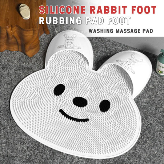 Kaninfodmassagepude i silikone Fodvaskemassagepude