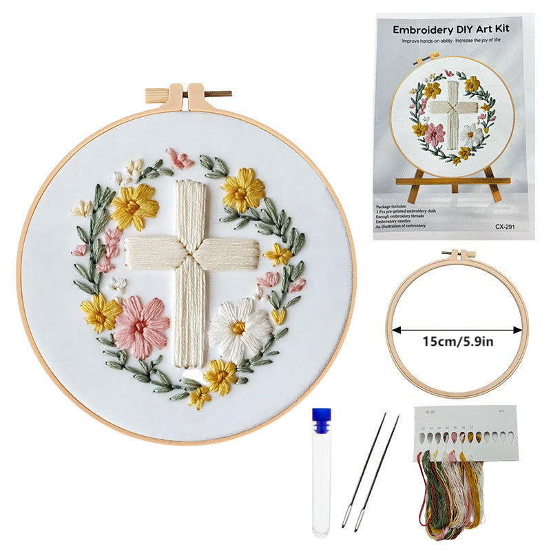 Påske-broderi DIY-kunstsæ