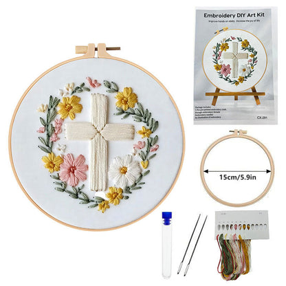 Påske-broderi DIY-kunstsæ