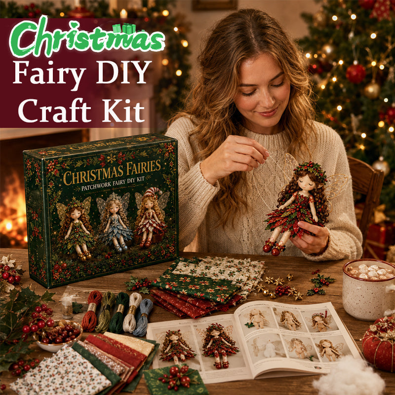 ✨ DIY-sæt: Patchwork-fe med julestemning