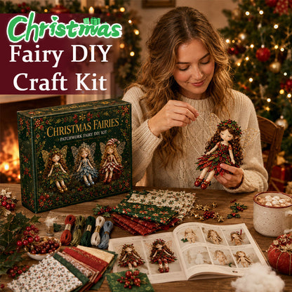 ✨ DIY-sæt: Patchwork-fe med julestemning