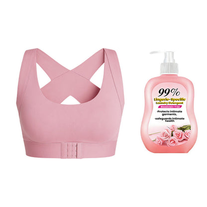 🎉SIDSTE DAGS UDSALG -70 % RABAT⚡Frontlukning, krydsede stropper, trådløs bh til god holdnin