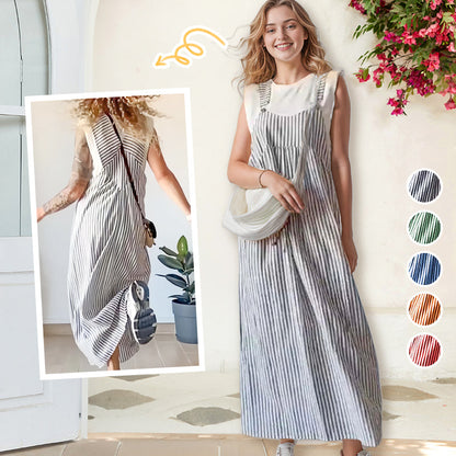 ✨ Casual stribet kjole - ubesværet stil og komfort