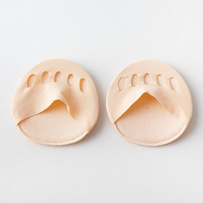 👠✨ Femtåede forfodspuder til kvinder | Stødabsorberende indlægssåler til højhælede sko | Sort/beige