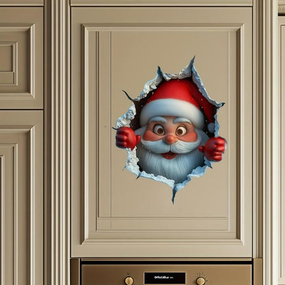 🎄3D Wall-Breaking Santa Claus Sticker