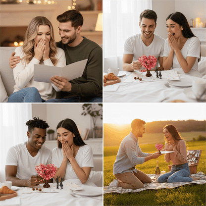 💌Premium 3D Pop-Up romantisk jubilæums- og valentinskor