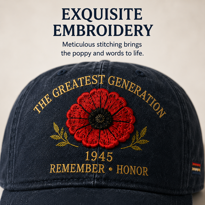 🎖️🌺 En generations arv — 1945-mindesmærke-valmuehue