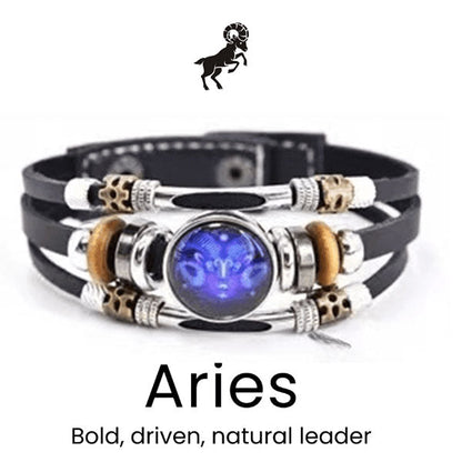 🌌 Armband med astrologiskt tecken som lyser upp i mörkret
