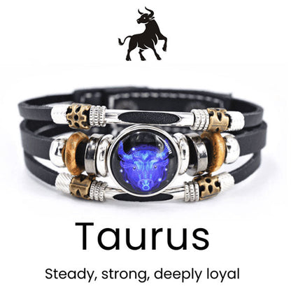 🌌 Armband med astrologiskt tecken som lyser upp i mörkret