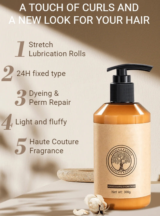 🔥Langvarig styling, marokkansk volumen, fugtgivende og elastisk