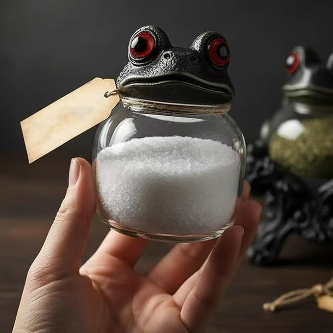 Håndlavede Witchy Frog apotekerkrukker til krydderier 🐸