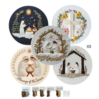 Påske-broderi DIY-kunstsæ