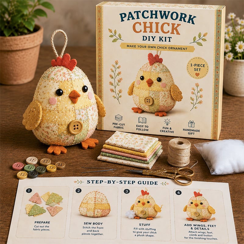 🧵DIY-sæt til patchwork-dyr – Lav dine egne søde dyr