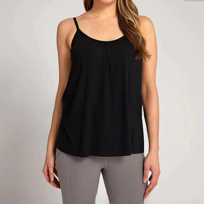 🏆SIDSTE DAGS UDSALG 49% RABAT - Løstsiddende tanktop med indbygget bh