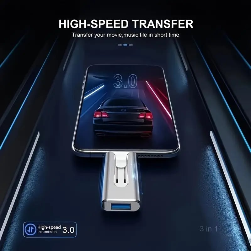 4 i 1 USB-hukommelse - lynhurtig billedoverførsel
