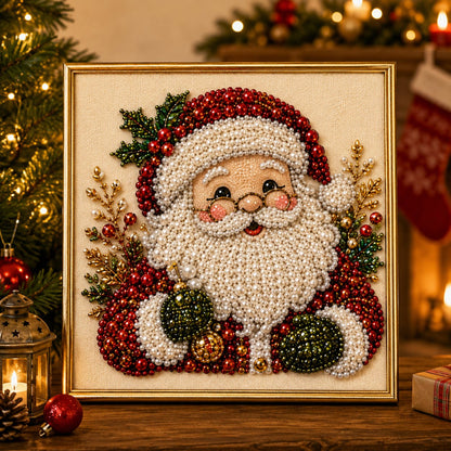 🧘Afslappende og velegnet til begyndere – 🎨💎DIY-julekunstsæt med perler til diamantmaleri