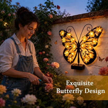 🦋 Solcelledrevet sommerfuglelampe til hav