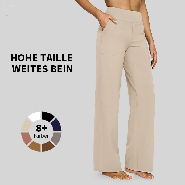 🎁 Sidste dag 49% rabat 🔥 Løstsiddende højtaljede bukser til business casual og yogabukse