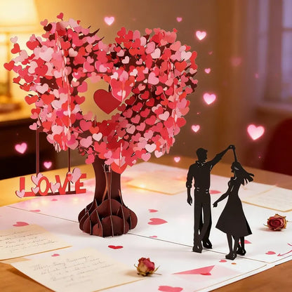 💌Premium 3D Pop-Up romantisk jubilæums- og valentinskor