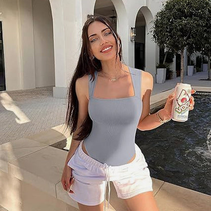 🔥Sidste dag 49% rabat🔥✨Ærmeløse mavekontrol tank toppe bodysuits