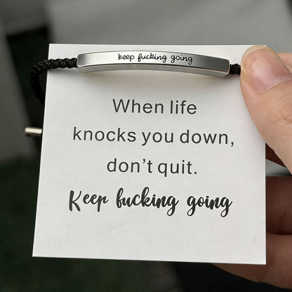 Flettet armbånd i rustfrit stå