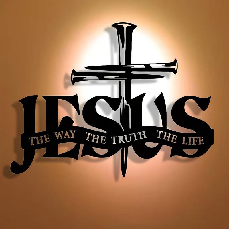 (🎁Sidste dag 49% rabat)🔥Jesus & Cross Design Wall Art - ⌛Limiteret håndlavet seri