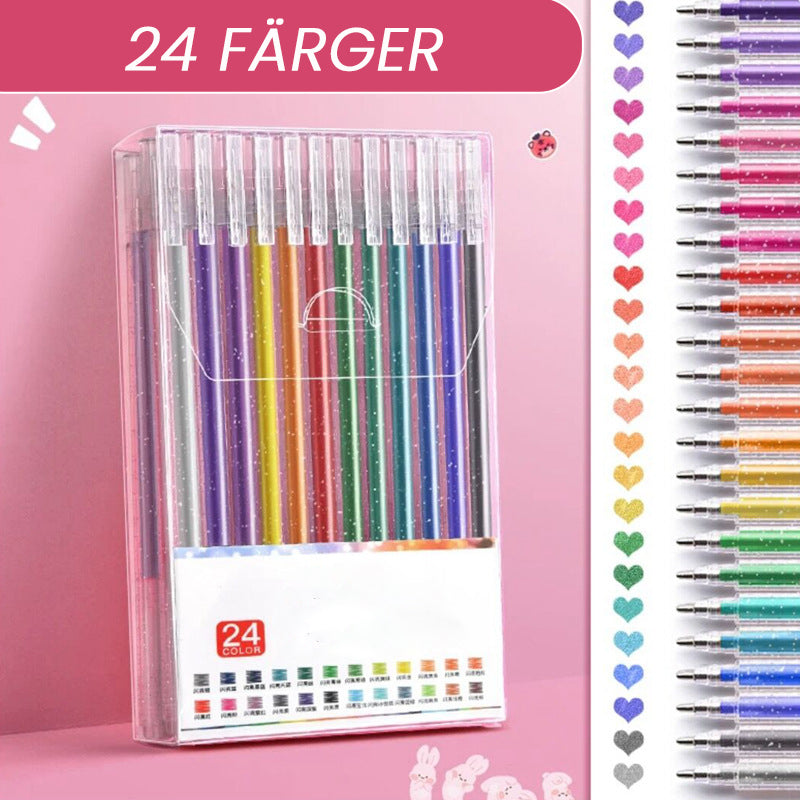 🎁2025 Udsalg nu - metallisk, vibrerende, funklende og farverig pen